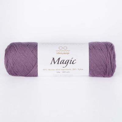 Infinity Design Magic (5042 DUSTY PURPLE) 80% мериносовая шерсть superwash, 20% нейлон 50 гр/210 м